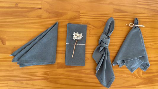Cómo doblar tus servilletas de tela para decorar la mesa: guía paso a paso