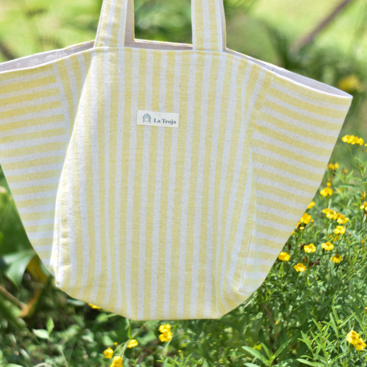 Tote bag rayas