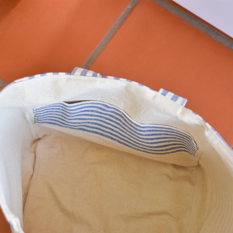 Tote bag rayas