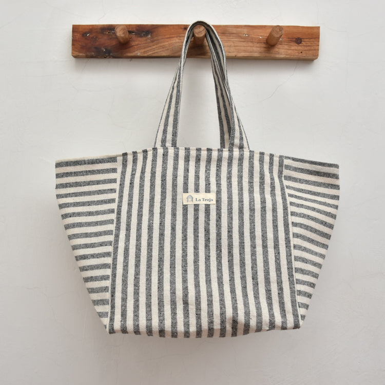 Tote bag rayas