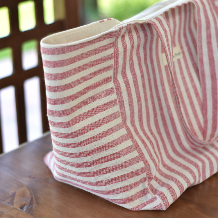 Tote bag rayas