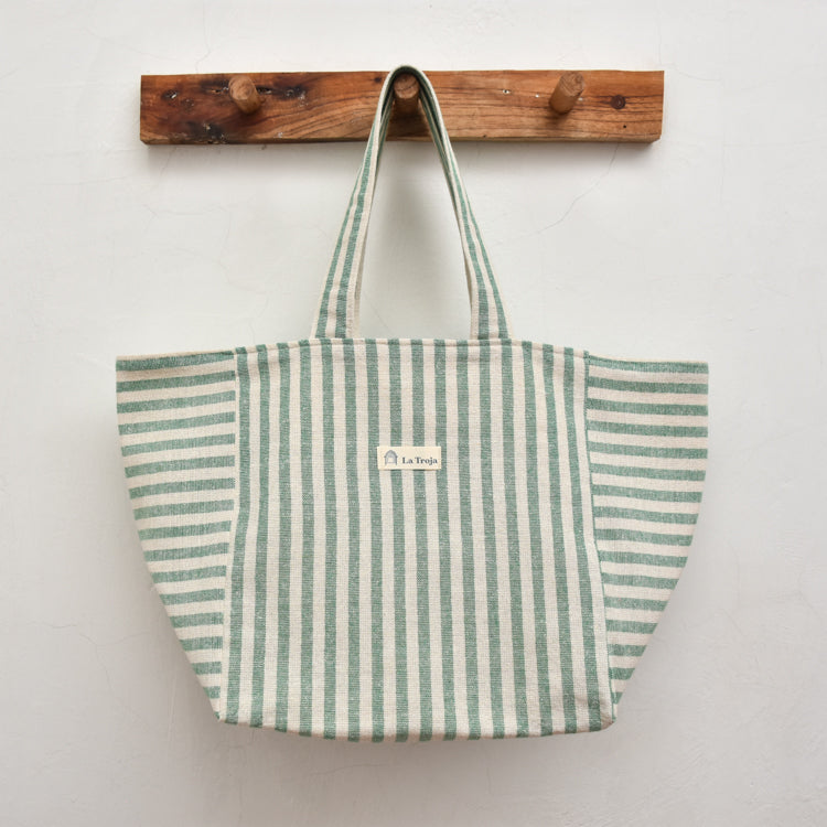 Tote bag rayas