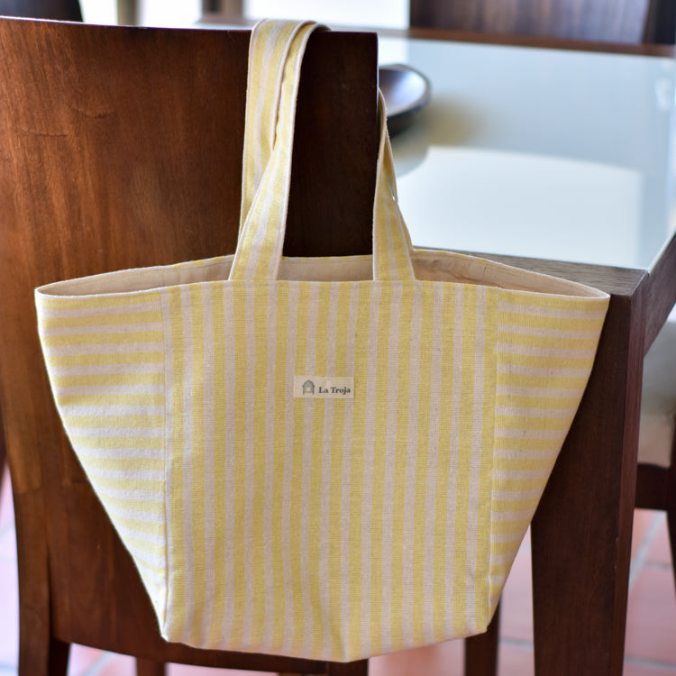 Tote bag rayas