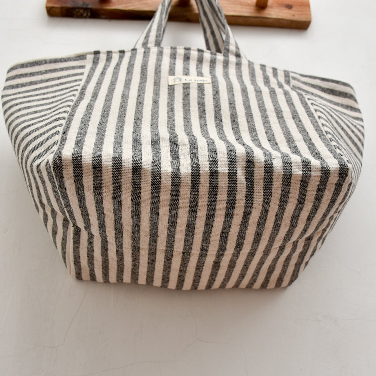 Tote bag rayas