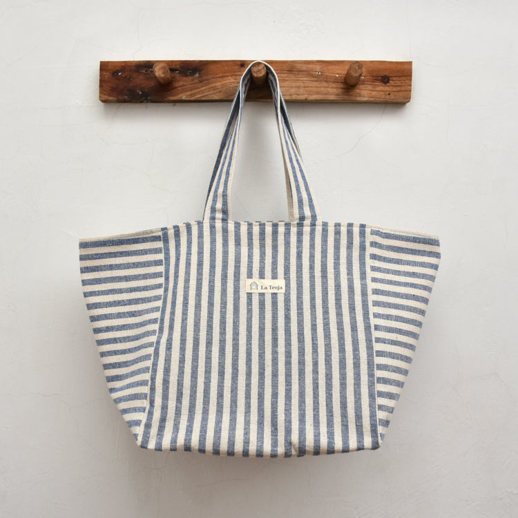 Tote bag rayas