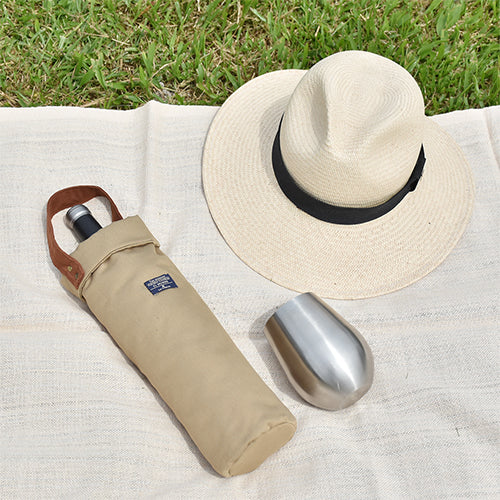 Listo para el picnic: nuestro estuche asegura que tu vino llegue seguro y fresco