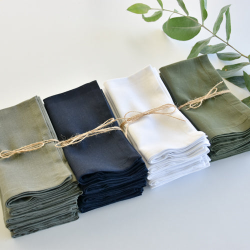 Disfruta de la suavidad y la calidad del lino con nuestras servilletas reutilizables