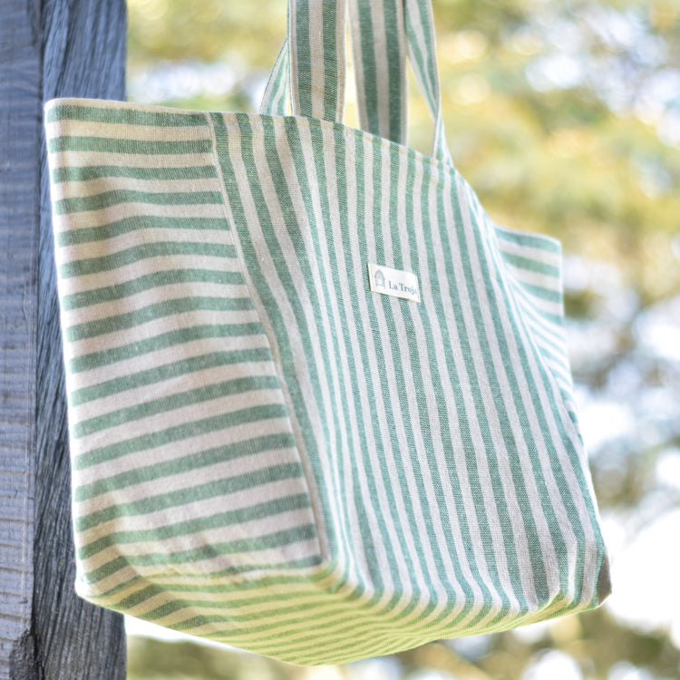 Tote bag rayas