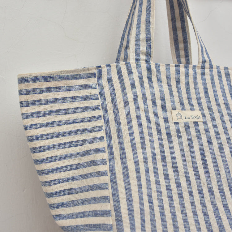 Tote bag rayas