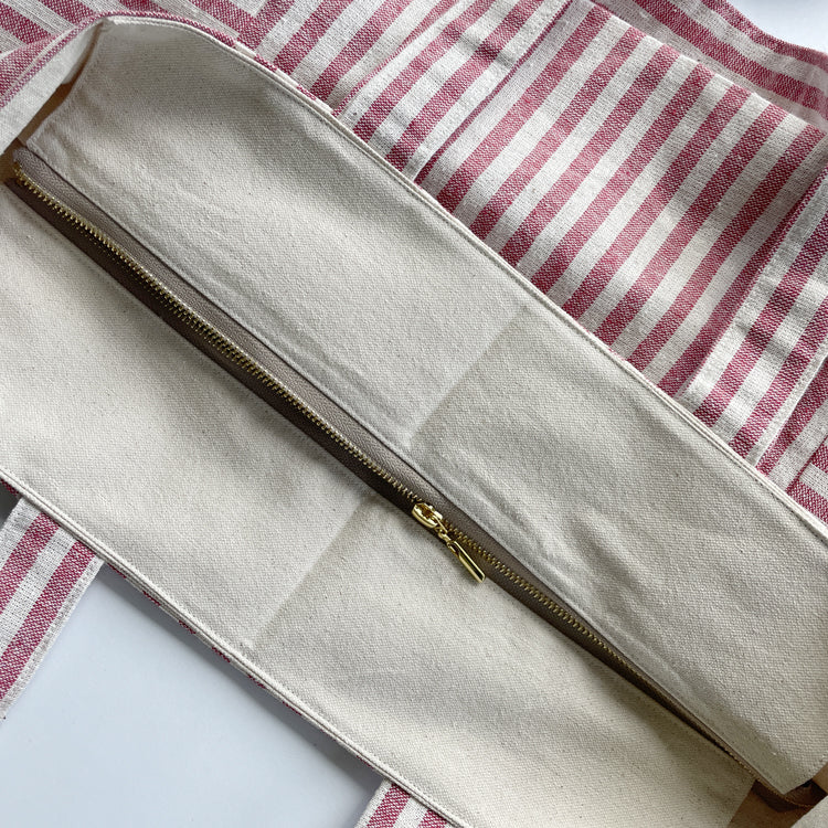 Tote bag rayas