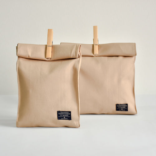 Bolsa de tela kraft: Duradera y resistente, perfecta para llevar tus compras con responsabilidad