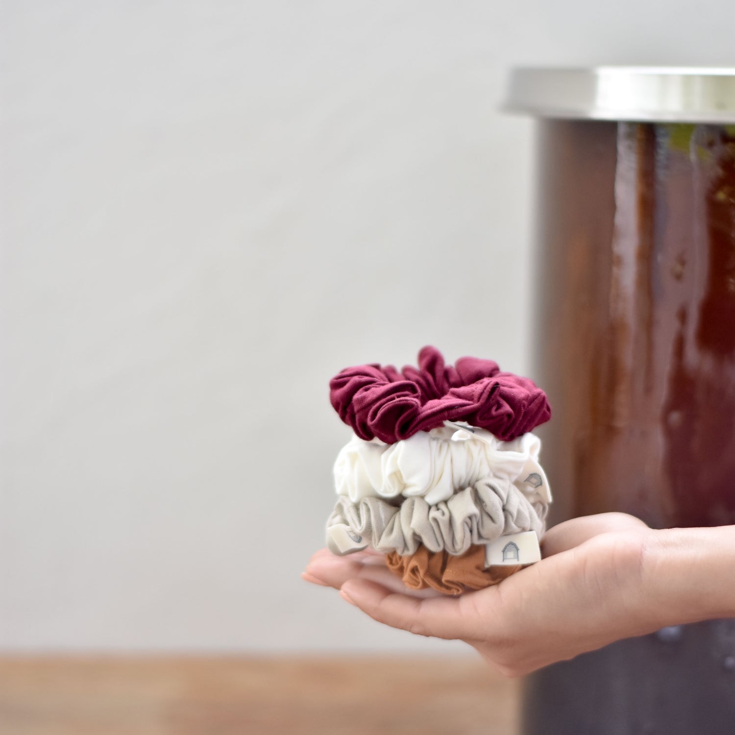 Scrunchies de Algodón Artesanales 