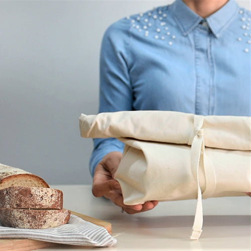 Bolsa de pan de algodón: Respetuosa con el medio ambiente y segura para los alimentos