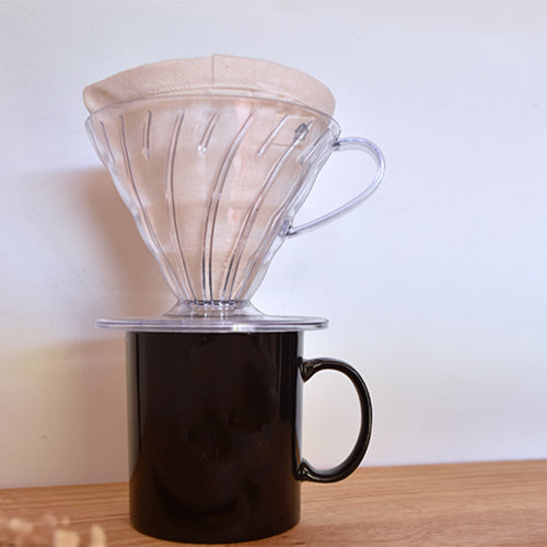prepara café con conciencia ambiental con nuestro filtro reutilizable